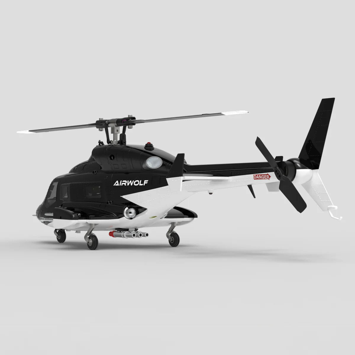 WOLFBUSH AW-911 Airwolf 1/34 Scale RC Helicopter Smart GPS 2.4G 9CH 6G/3D Stunt RC Airplane