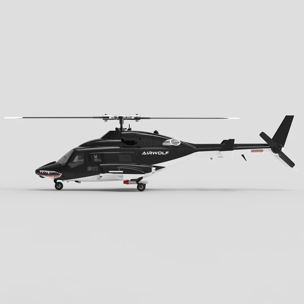 WOLFBUSH AW-911 Airwolf 1/34 Scale RC Helicopter Smart GPS 2.4G 9CH 6G/3D Stunt RC Airplane
