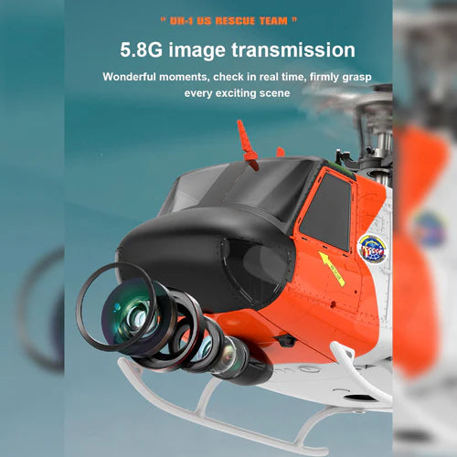 F07S Micro Scale F07S UH-1 Huey 1/34 RTF GPS Rescue RC Helicopter