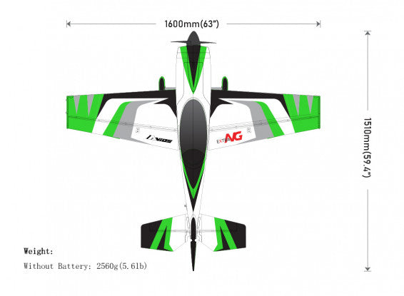 Avios Extra NG (PNF) Semi-Scale 3D Aerobatic Airplane EPO 1600mm