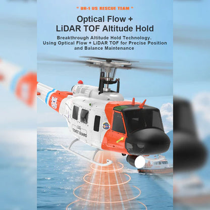 F07S Micro Scale F07S UH-1 Huey 1/34 RTF GPS Rescue RC Helicopter