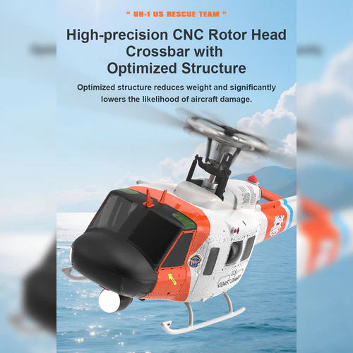 F07S Micro Scale F07S UH-1 Huey 1/34 RTF GPS Rescue RC Helicopter