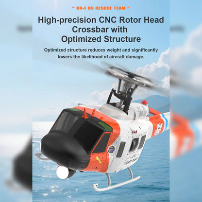F07S Micro Scale F07S UH-1 Huey 1/34 RTF GPS Rescue RC Helicopter